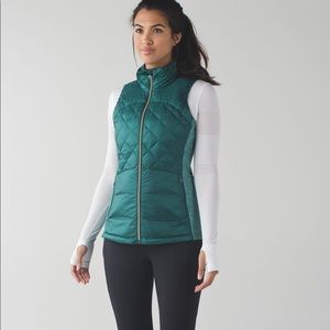 Lulu down for a run vest size 8